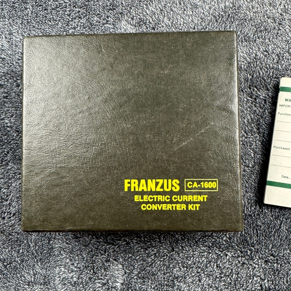 Vintage Franzus 1600W Foreign Travel Voltage Converter Adapter Kit Case - Picture 2 of 7